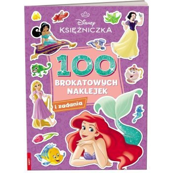 Disney Księżniczka. 100 brokatowych naklejek